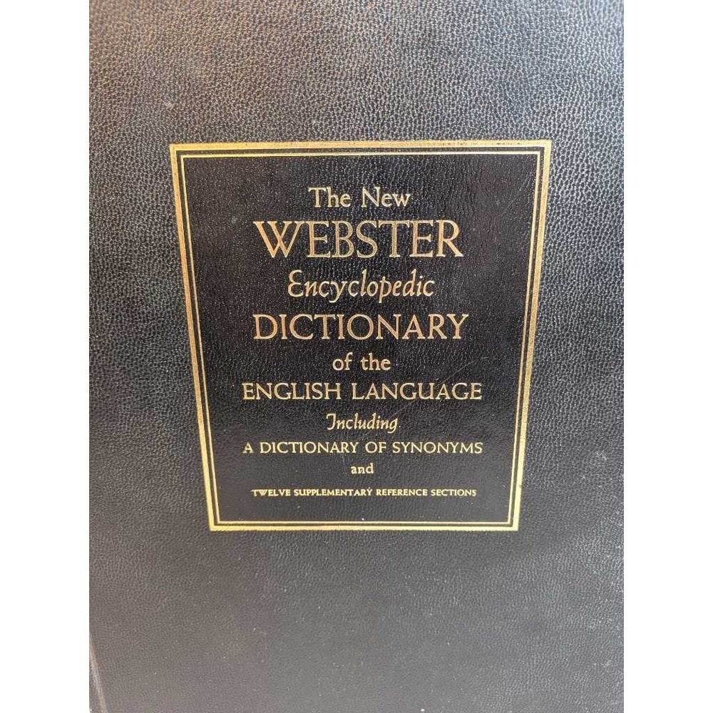 New Webster Encyclopedic Dictionary of the English Language with Synonyms 1969